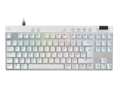 Logitech G PRO X TKL RAPID toetsenbord Gamen USB AZERTY Frans Wit