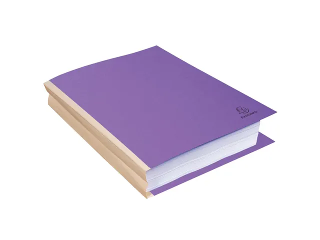 Dossiermappen balg en linnen rug ROCK''S 320g/m2 24x32cm Assorti