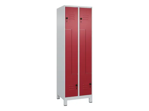 Z-garderobekast,HxBxD 1950x600x500mm,vak B 150/300mm,draaigrendel