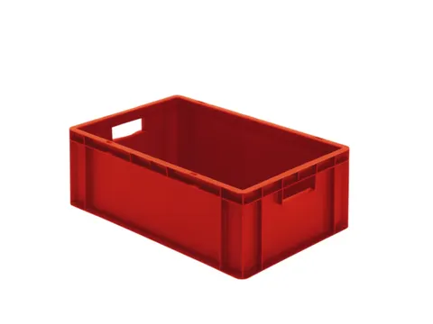 Euronorm-stapelbak 40l 210x600x400mm Wanden/bodem Gesloten Rood