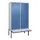 PBM-locker met bank,HxBxD 2120x1200x815mm,4vak,vak B 300mm,cil.-slot