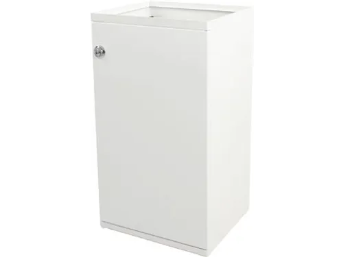 V-Part Modulaire Afvalbak met Deur en Zakhouder 85 liter Wit