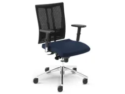 Nowy Styl Bureaustoel, rugleuning met netbekleding blauw