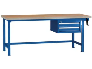 Werkbank 2000mm Hydraulisch Verstelbaar 750-950mm 2laden Ral5012 - 1