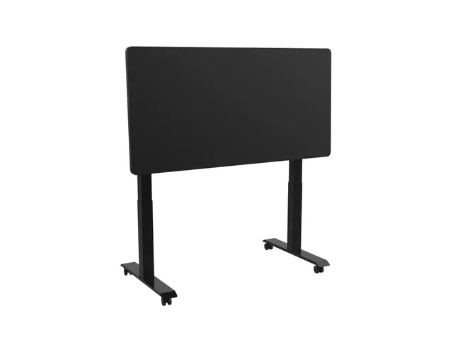Elektrisch Verstelbaar Verrijdbaar Zit Sta Bureau Frame Zwart