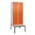 locker met bank,HxBxD 2120x800x815mm,2vak,vak B 400mm,draaigrendel