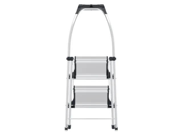 vouwtrapje bordes H 490mm 2treden aluminium