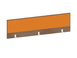baliepaneel,v. bureau,aanbouw achter,B 1600mm,NT-cherry,BN3005-geel