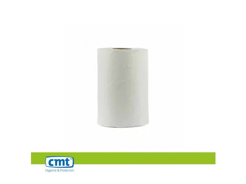 CMT Poetsrol Mini Eco Cellulose 1-laags Wit 12 Rol