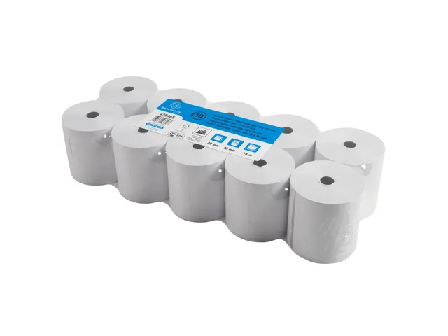Thermische papierrollen voor kasregisters 1 laags 80x80x12mm