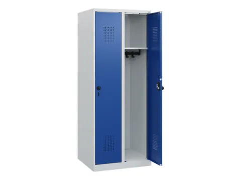 schoollocker,HxBxD 1530x600x500mm,2vak,vak B 300mm,draaigrendel