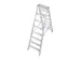 Lichte Universele Trapladder Tweezijdig L 1 87m H 1 51m 2x8treden