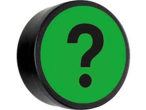 Impressiemagneet Question Mark 35mm Groen
