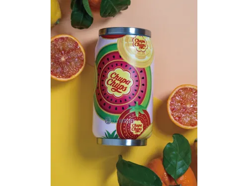 Thermosbeker Les Artistes Paris blik 280ml Chupa Fruit met Rietje