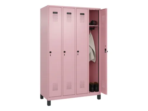 locker,HxBxD 1950x1200x500mm,4vak,vak B 300mm,draaigrendel,voeten
