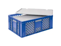 Euronorm-stapelbak,m. isoleerbox,HxLxB 240x600x400mm,43/20,4l,HDPE