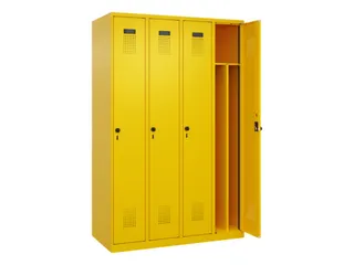 locker voor scheiding van kleding,HxBxD 1850x1200x500mm,4vak - 1