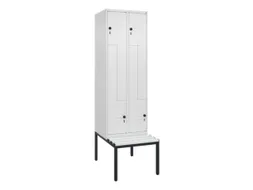 Z-garderobekast,HxBxD 2120x600x815mm,2vak,vak B 300mm,draaigrendel