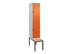 Dubbeldekse dekenkist,HxBxD 2120x400x815mm,1x2vak.,vak B 400mm