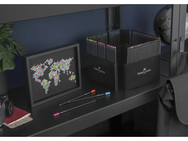 Kleurpotlood Faber-Castell Black Edition 100 stuks in karton etui