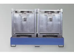 Opvangbak 2x Ibc Opvangvol. 1000l Staal 485x 2680x1300mm Ral 5015