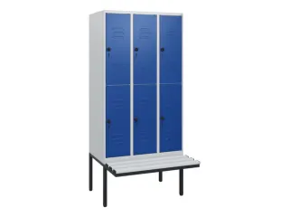 Dubbeldekse dekenkist,HxBxD 1950x900x815mm,3x2vak.,vak B 300mm - 1
