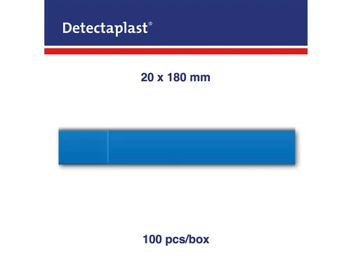 Detectaplast 8148 Pleister waterafstotend blauw 180x20mm 100 Stuks