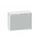 hangmappenkast 770x1000x430mm 2hangmappenframes Lichtgrijs+ Onyx