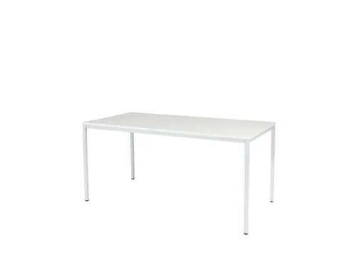 Domino Basic Tafel Vaste Hoogte 1600x800mm Wit 25mm Wit 4-Poots