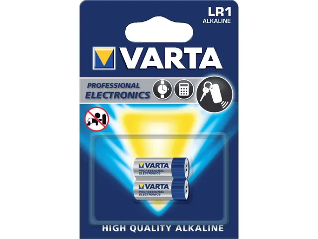 Batterij Varta LR1/N/Lady alkaline blister à 2 stuks