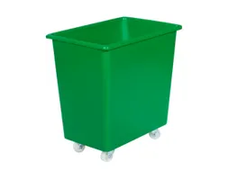 Verrijdbare Rechthoekige Bak 135 Liter Hxbxd 670X660X432Mm Pe Groen