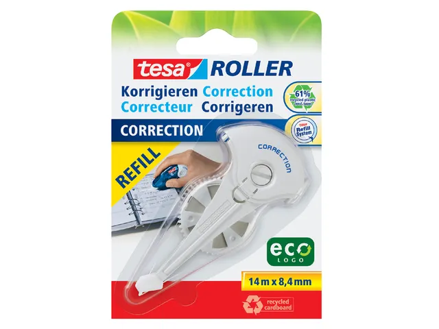Correctierollervulling Tesa ecoLogo 8.4mmx14m eco op blister