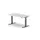 Elektrisch ihv bureau,HxBxD 650-1310x1400x800mm,blad wit