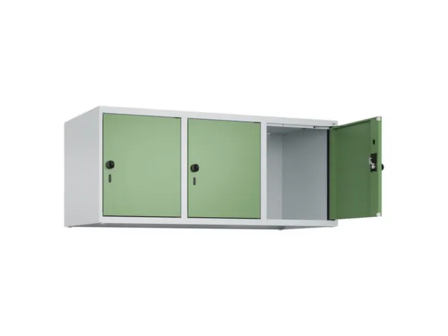 opzetkast,v. locker,3vak.,vak B 400mm,HxBxD 500x1200x500mm
