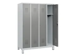 schoollocker,HxBxD 1630x1200x500mm,4vak,vak B 300mm,cil.-slot,voeten