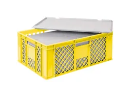 Euronorm-stapelbak,m. isoleerbox,HxLxB 240x600x400mm,43/20,4l,HDPE