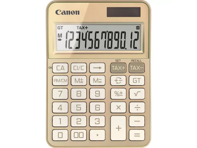 Canon KS-125KB calculator Desktop Basisrekenmachine Goud