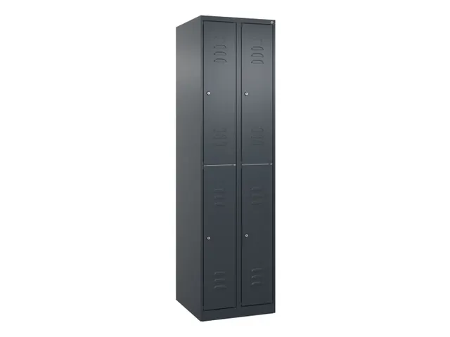 dubbeldekse locker,HxBxD 1850x500x500mm,2x2vak.,vak B 250mm