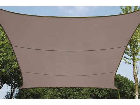 Voile Solaire carré 5x5m Gris taupe