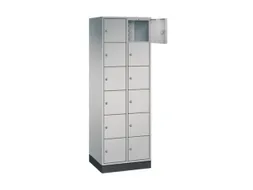 lockerkast,HxBxD 1950x620x500mm,2x6vakken,cil.-slot,sokkel