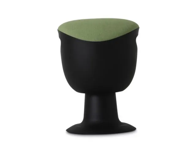 Tabouret Inclinable Ergonomique Assise Tissu Vert Cadre plastique Noir
