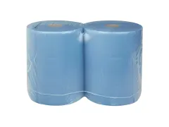 Poetspapier 108650 Euro perforatie Cellulose Blauw 3-Laags