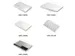 Porte-cartes de visite duo aluminium