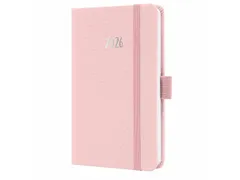 Weekagenda Feel A6 2026 (NL/FR/EN/DU) Soft Rose Hardcover
