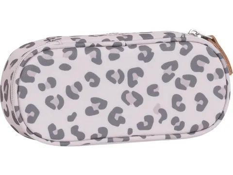 Etui Beckmann ovaal leeg Leopard
