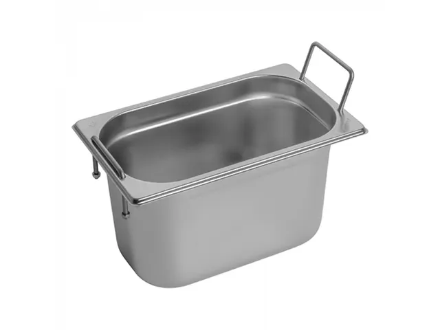 Caterchef Gastronorm bak RVS met greep 1/4 GN 150mm