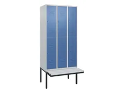 Dubbeldekse dekenkist,HxBxD 2120x900x815mm,3x2vak.,vak B 300mm