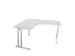 bureau in vrije vorm,HxBxD 740x1400x1400mm,vrije vorm,MP-lichtgrijs