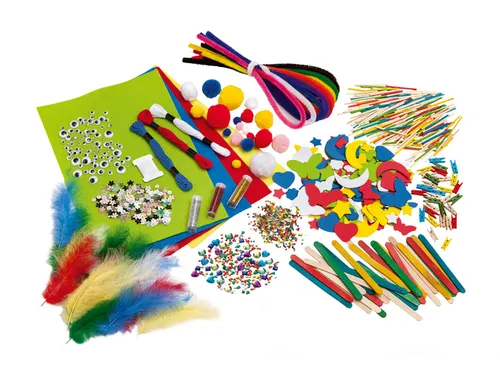 Hobby artikelen Folia met meer dan 1300 stuks assorti