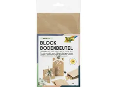 Blokbodemzak Folia 12x6x21cm foodsafe kraft set à 15 stuks